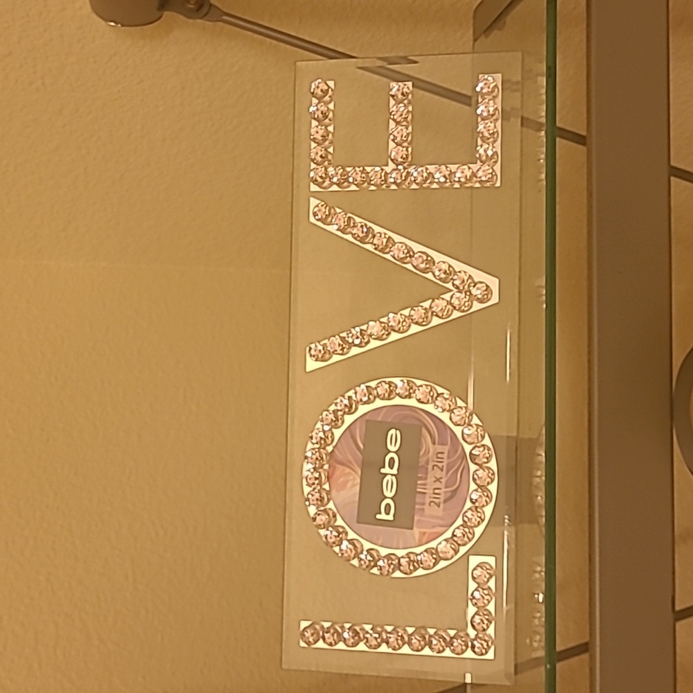 Bebe Sparkling LOVE Frame with Crystals